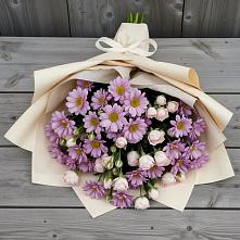Букет цветов из:  Розы и Хризантемы в Сланцах