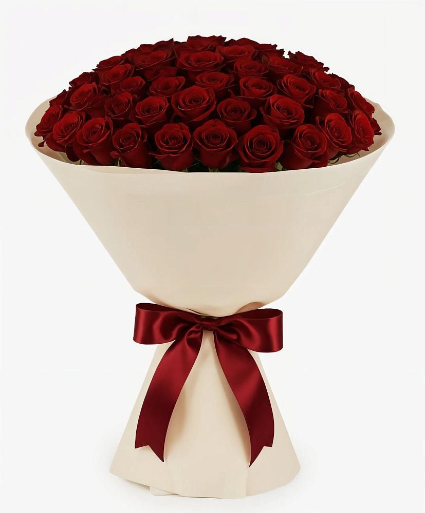 Букет 101 Бордовая роза Блэк Бакарра в Сланцах